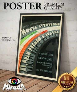 POSTER locandina vintage MONZA Gran Premio Italia parabolica auto Autodromo cars - Imagen 1 de 3