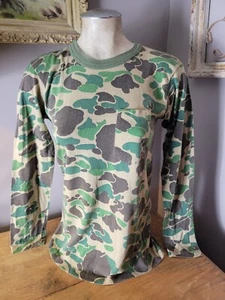 Camiseta De Colección Años 60/70 Camuflaje Mangas Largas Bolsillo L Militar unisex - Imagen 1 de 9