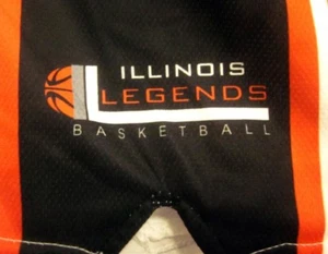 ILLINOIS LEGENDS Juventud Med Baloncesto Pantalones Cortos Atléticos AAU Liga de Viajes Niños - Imagen 1 de 2