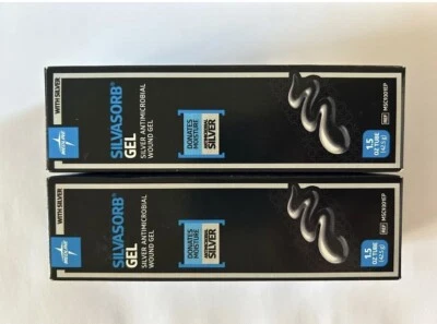 2 Gel Silvasorb Plata Antimicrobiano Heridas Gel 1.5 OZ Por tubo. Exp. 11/2025 Foto 1 de 3