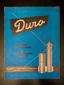 Vintage 1960s Duro Water Softeners Pamphlet Sales Brochure - Picture 1 of 5