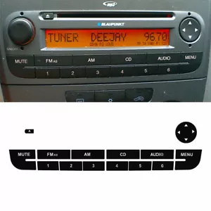 For Fiat Grande Punto Radio CD Stickers Decals Repair Worn Button Knob Switch - Picture 1 of 3