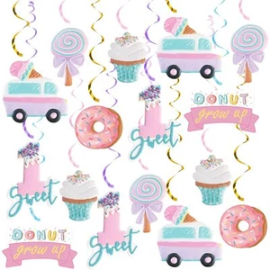 20Pcs Ice Cream Sweet One First Birthday Party Decorations Ice Cream and Donu... - Picture 1 of 7