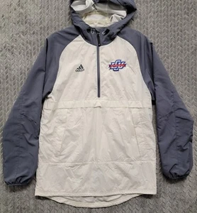 Adidas Team Sideline 1/2 Zip Pullover Felpa con Cappuccio Uomo Medium Lubbock Christian LCU - Foto 1 di 13
