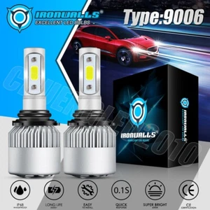 For Silverado 1500 2500 3500 HD 1999-2024 IRONWALLS LED Headlight Bulbs 6000K 2x - Picture 1 of 18