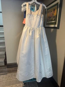 Tiffany Ivory Mocha Girls Flower Girl Gown Dress NWOT SALE sz 12 - Picture 1 of 3