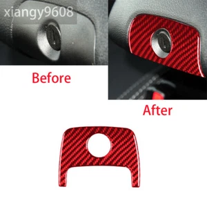 Cubierta de interruptor de ojo de cerradura caja de fibra de carbono roja para Jeep Wrangler JK 2011-2017 - Imagen 1 de 12