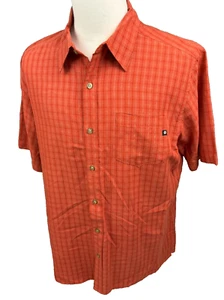 Marmot Orange Button-Up Short Sleeve Soft Outdoor Casual Mens Shirt XL - Picture 1 of 7