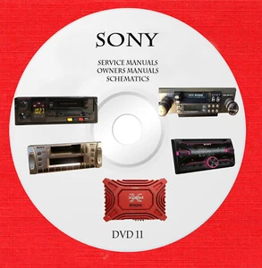 Sony audio video service schematics and owners manuals on dvd 11 of 19 - Picture 1 of 1
