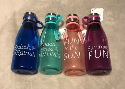 Botellas de agua de verano Bullseyes Playground 28 oz colores surtidos Foto 1 de 3