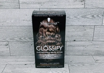 Schwarzkopf Glossify Customizable Color Gloss Demi Perm. Natural Light Brown/NEW Foto 1 de 4