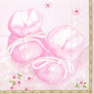 4 servilletas de papel individuales zapatos para niños bautizo decoupage artesanía 6 - Imagen 1 de 3