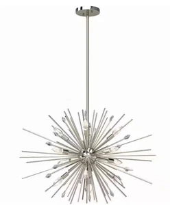 Volume Lighting Alice 12-Light Polished Nickel Chandelier Light Fixture - Picture 1 of 3