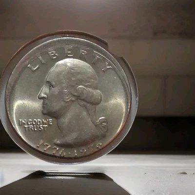 ERROR Coin -Bicentennial QUARTER_OFF CENTER STRIKE/DIE ERROR VERY RARE  - Image 1 of 4