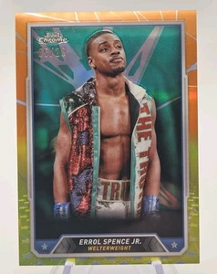 2024 Errol Spence Jr. Topps Chrome Boxing Orange Yellow Refractor Parallel /20 - Picture 1 of 2