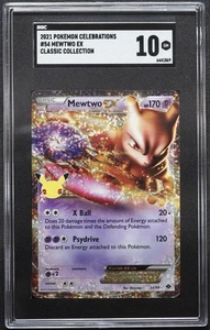2021 Pokemon Celebrations Mewtwo EX Classic Collection SGC 10 GEM MINT 54/99 - Picture 1 of 2