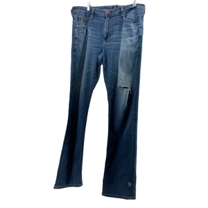 AG Adriano Goldschmied Distressed Blue Denim The Everett Jeans Men's Size 34x32 - Picture 1 of 16