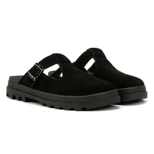 Palladium Dunelite Pyla Suede Black Mules - Picture 1 of 8