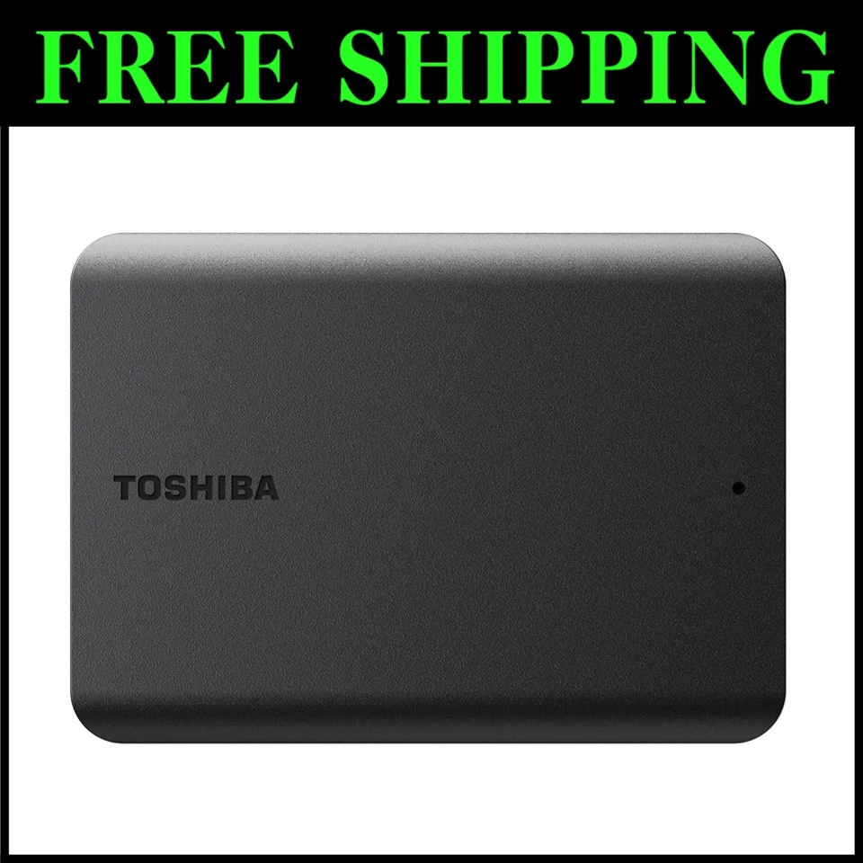 Canvio Basics 4TB External Hard Drive - USB 3.0, Black - Image 1 of 4