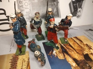 Britains,Johillco French Foreign Legion Toy Soldiers Lot 7 As-is - Picture 1 of 3