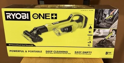 RYOBI 18V ONE+ Cordless Hand Vacuum with Powered Brush Kit PCL700K Brand New - Image 1 of 4