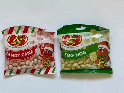 NEW Jelly Belly Holiday Jelly Beans Egg Nog Candy Cane 3.5 Ounce lot Of 2 - Image 1 of 4