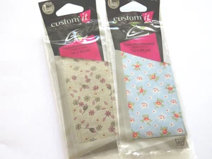lot 2 tissus thermocollant fleuri 12 x 45 cm - Imagen 1 de 1