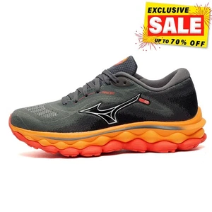 Mizuno Wave Sky 7 Womens Premium Running Shoes Fitness Gym Trainers Grey - Picture 1 of 5