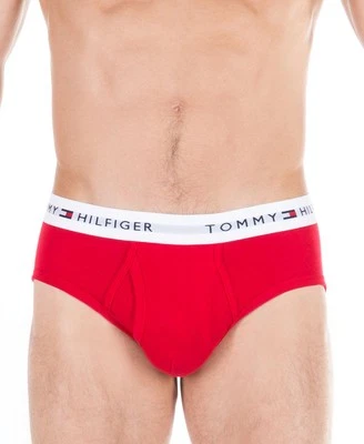 Tommy Hilfiger Men's 4-Pack Classic Moisture-Wicking Briefs (Mahogany, Medium) - Image 1 of 4