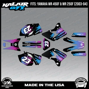 Graphics Kit for YAMAHA WR250F and WR450F (2003-2004) Splash - Magenta - Picture 1 of 4