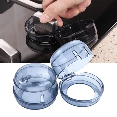 2 Pcs Stove Knob Gas Covers Cover Children Safety Proof Oven Guard Lock Lids AU - image 1 of 4