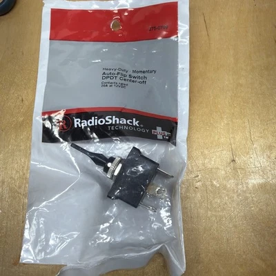 Interruptor de palanca de apagado central de alta resistencia Radio Shack 275-0709 DPDT 20A a 12 VDC NUEVO Foto 1 de 4