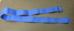 VINTAGE BELSTAFF BLUE NYLON MOTORCYCLE BELT L+ STEEL BUCKLE XL500, TRIALMASTER - Picture 1 of 6
