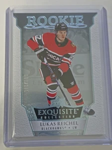 Lukas Reichel -Exquisite Blue Spectrum Rookie /199 #R-30 -2022-23 Upper Deck Ice - Picture 1 of 2