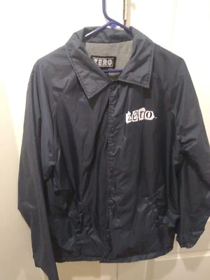 Cortavientos Zero Skateboards vintage azul marino talla grande Foto 1 de 3