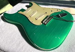 JVG ST BODY RELIC 60s Nitro Lacquer CANDY APPLE GREEN ORDER HERE JVGuitars - Picture 1 of 12