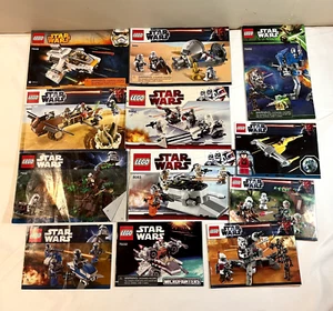 Lego Manuals / Instruction Booklets - Lot of 12 Star Wars - Picture 1 of 1