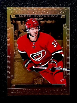 ANDREI SVECHNIKOV 2022-23 UPPER DECK TIM HORTON'S GOLD ETCHINGS 22-23 #G-4 68652 - Image 1 of 2