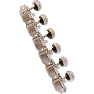 Sintonizadores, Gotoh, SD91, perilla ovalada vintage, 6 en línea, color: níquel, paquete de 6 - Imagen 1 de 2