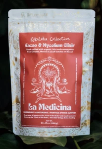 La Medicina 100% Pure Organic Ceremonial Grade Cacao Adaptogenic Mushrooms 333g - Picture 1 of 3