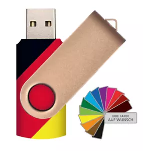 USB Stick  Twister Swivel USB-Germany bis 128GB, 15Farben, 250 Varianten - Bild 1 von 60