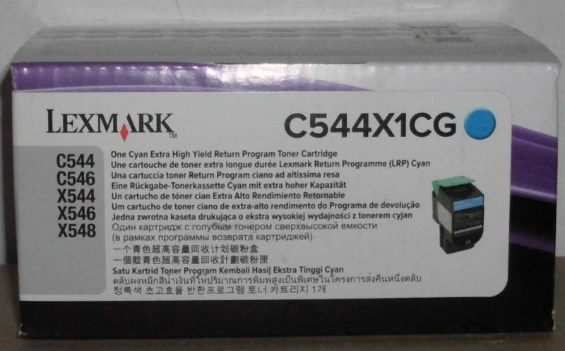 Lexmark C544X1CG Toner cyan für C544 C546 X544 X546 X548  OVP A - Bild 1 von 1