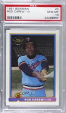 1991 Bowman Rod Carew #3 PSA 10 GEM MT HOF