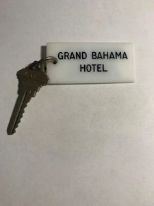 Grand Bahama Hotel Motel Key Fob & Key Miami Florida #86 RARE - Bild 1 von 2