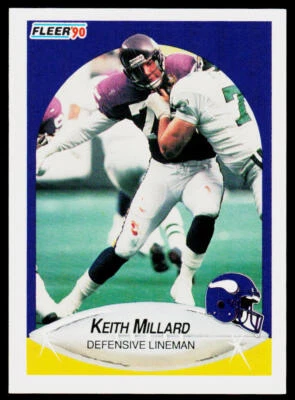 1990 Fleer #105 Keith Millard - Image 1 of 2