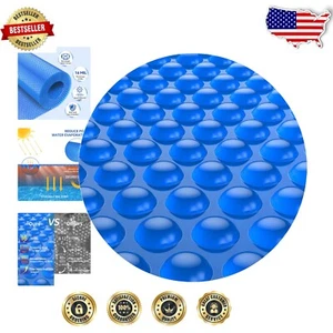 Efficient 16-Mil Solar Pool Cover for 15ft Round Pools - Green Heating Solution - Picture 1 of 7