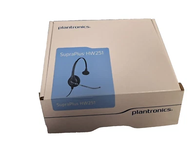 New Plantronics HW251/A 36828-41 Supra Plus Wideband Monaural Headset - Image 1 of 3