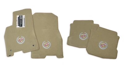 Tapetes de pizarra ligera nuevos Cadillac DTS 2008-2011 logotipos todos 4 piezas stock premium Foto 1 de 4