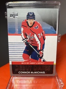 2021-22 Series 1 Hockey Debut Dates Connor Mcmichael - Picture 1 of 2
