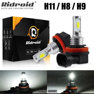 2X H11 H8 6000K White LED Lamp Fog Light Bulbs For Audi A3 A4 A5 A6 A8 Q3 Q5 S4 - Picture 1 of 18